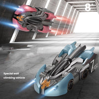 Electric Remote Control Wall Climbing Car for Kids - Mini Toy - Blue Break Watch Rc Edition