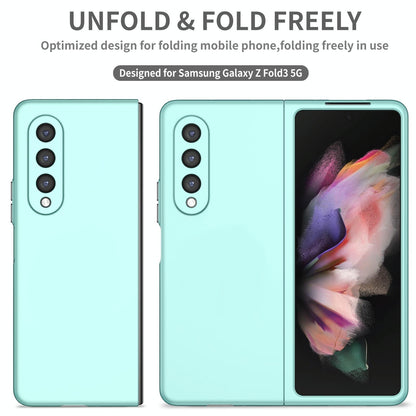 For Samsung Galaxy z Fold4 5G Foldable Armor Phone Case - Compact and Durable - Sky Blue