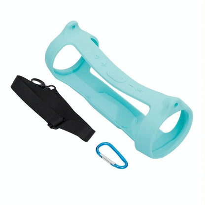 Jbl Charge 4 Speaker Cover with Strap & Carabiner - Portable Silicone Protection - Mint Green