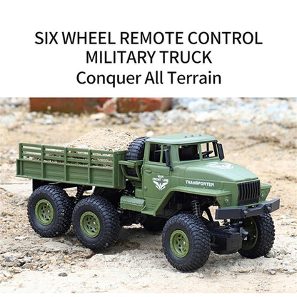 2.4ghz 4ch Remote Control Dongfeng 7 Six-wheeled Armor Truck Toy - Green