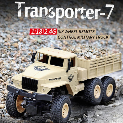2.4ghz 4ch Remote Control Dongfeng 7 Six-wheeled Armor Truck Toy - Green