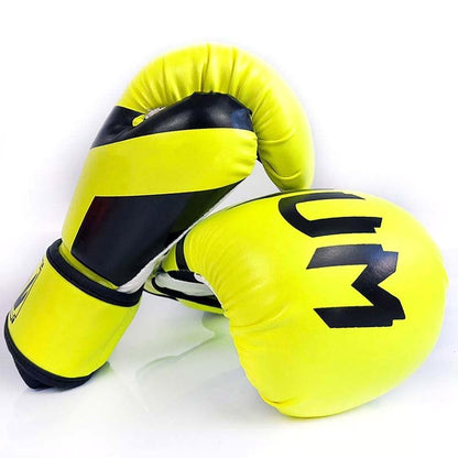 Professional Boxing Gloves For Adult Training - 10Oz Muay Thai Fighting - Fluorescent Orange