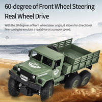2.4ghz 4ch Rc Dongfeng 8 Six-wheeled Armor Truck Toy - Green