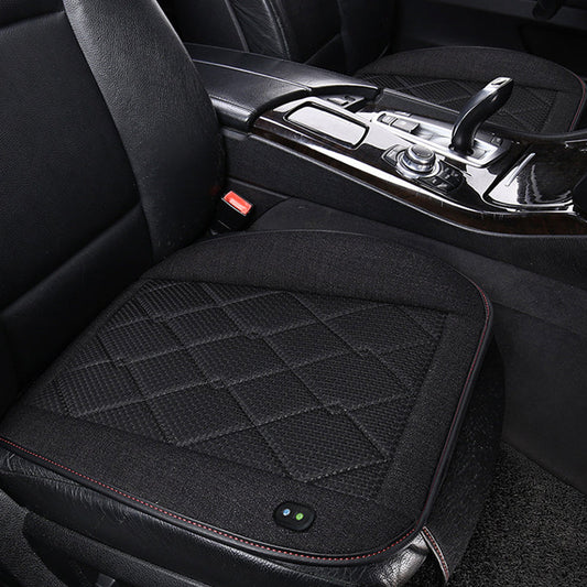 Vibe Geeks Car Seat Cover Cooling Pad Electric Air Ventilator Seat Cushion - Black