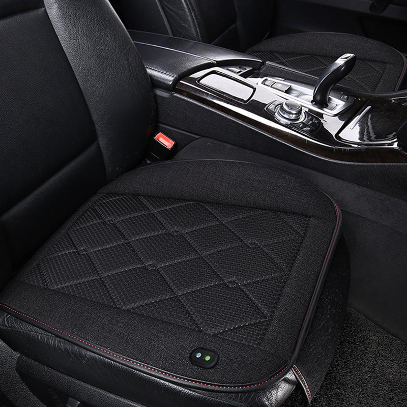 Vibe Geeks Car Seat Cover Cooling Pad Electric Air Ventilator Seat Cushion - Black