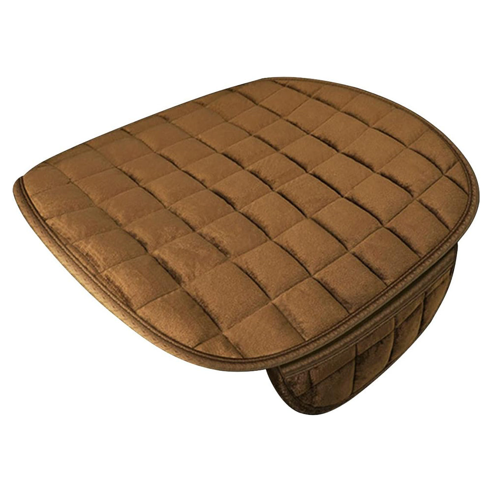 Vibe Geeks Auto Front Seat Winter-proof Cover for Comfort and Protection - Beige