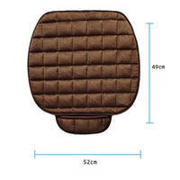 Vibe Geeks Auto Front Seat Winter-proof Cover for Comfort and Protection - Coffee