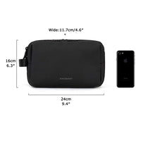 Vibe Geeks Water Resistant Travel Toiletry Organizer Bag - Black