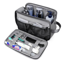 Vibe Geeks Water Resistant Travel Toiletry Organizer Bag - Black