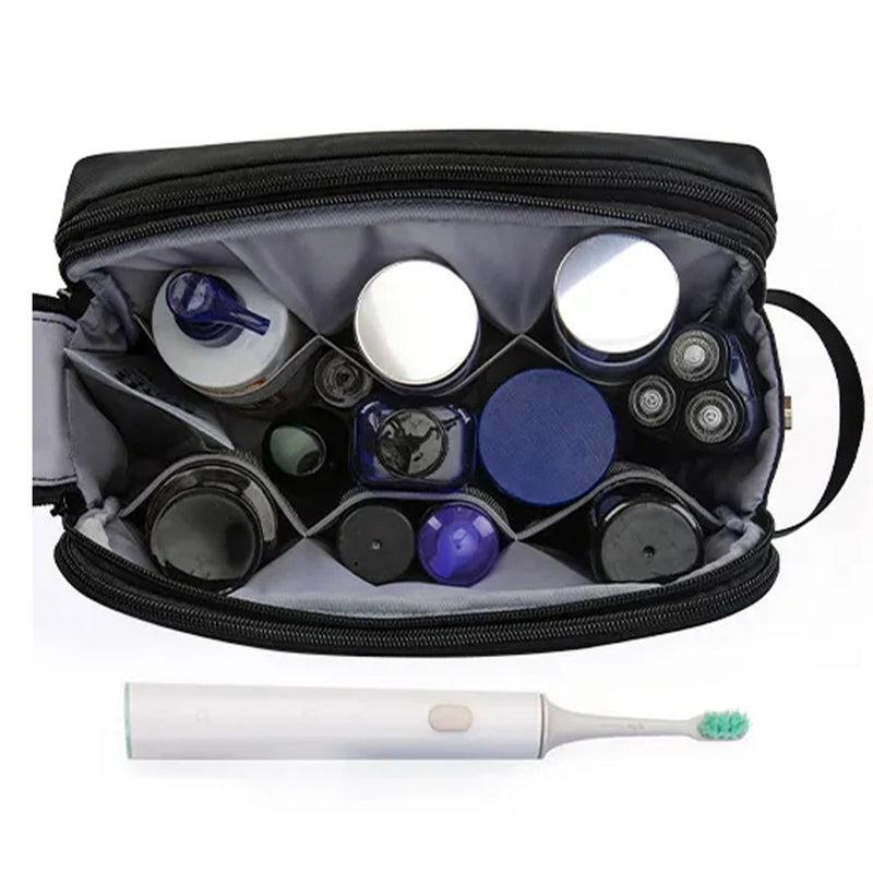 Vibe Geeks Water Resistant Travel Toiletry Organizer Bag - Navy