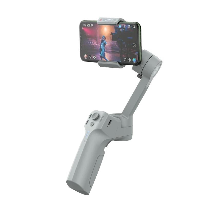 Foldable 3-Axis Gimbal For Action Camera And Smartphone - Grey