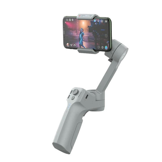 Foldable 3-axis Gimbal for Action Camera and Smartphone - Grey