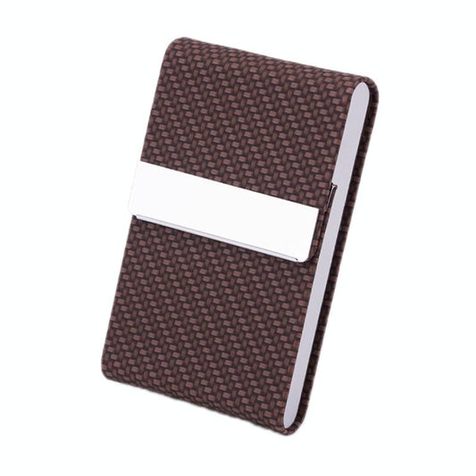 Business Card Case For Advertising Fits Most Cards - Woven Coffee