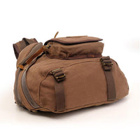 Multi Function Canvas Chest Bag Shoulder Messenger Crossby Bag - Khaki