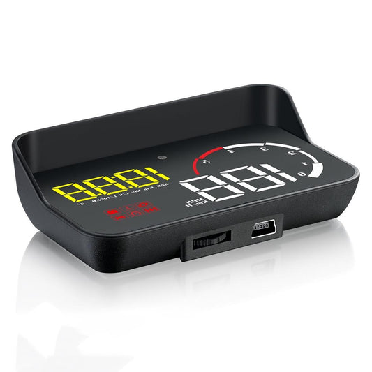 Universal Car Obd2 Hud 3.5 Inch Vehicle Head Up Display - Blue