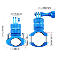 Universal Bike Handlebar Mount for Action Cameras - 360 Degree Rotation - Pu223L