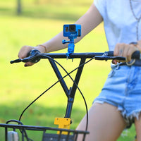 Universal Bike Handlebar Mount for Action Cameras - 360 Degree Rotation - Pu223L