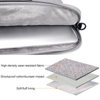 Portable Laptop Tablet Bag - 15.4 Inch Double Side Pockets Soft Handle Oxford Cloth - 15.4 Inch Deep Space Gray