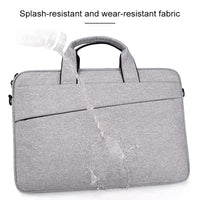 Portable Laptop Tablet Bag - 15.4 Inch Double Side Pockets Soft Handle Oxford Cloth - 15.4 Inch Deep Space Gray