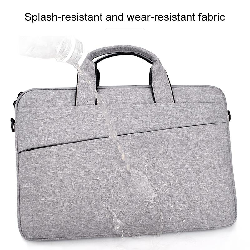Portable Laptop Tablet Bag - 15.4 Inch Double Side Pockets Soft Handle Oxford Cloth - 15.4 Inch Deep Space Gray