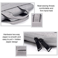 Portable Laptop Tablet Bag - 15.4 Inch Double Side Pockets Soft Handle Oxford Cloth - 15.4 Inch Deep Space Gray
