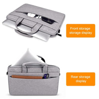 Portable Laptop Tablet Bag - 15.4 Inch Double Side Pockets Soft Handle Oxford Cloth - 15.4 Inch Deep Space Gray