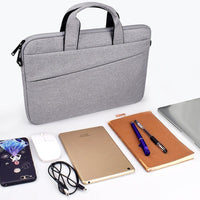 Portable Laptop Tablet Bag - 15.4 Inch Double Side Pockets Soft Handle Oxford Cloth - 15.4 Inch Deep Space Gray