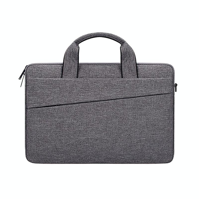 Portable Laptop Tablet Bag - 15.4 Inch Double Side Pockets Soft Handle Oxford Cloth - 15.4 Inch Deep Space Gray