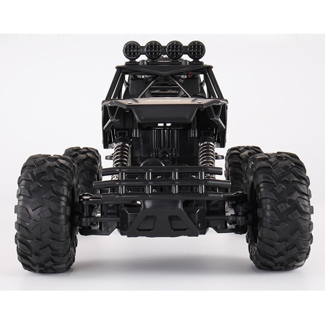 37cm Remote Control Bigfoot Climbing Car - 1 12 Alloy 4wd Cross-country Toy - Silver