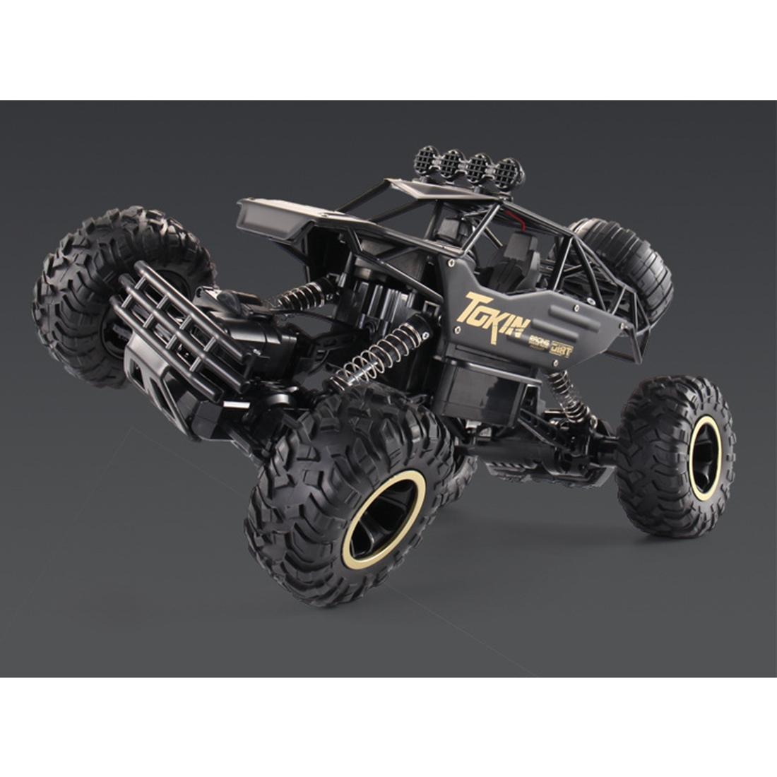 37cm Remote Control Bigfoot Climbing Car - 1 12 Alloy 4wd Cross-country Toy - Silver