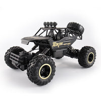 37cm Remote Control Bigfoot Climbing Car - 1 12 Alloy 4wd Cross-country Toy - Silver