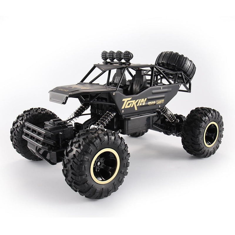 37cm Remote Control Bigfoot Climbing Car - 1 12 Alloy 4wd Cross-country Toy - Silver
