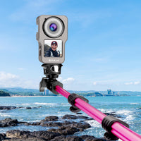 Aluminum Cage for Dji Action 2 - Cnc Alloy - Titanium Color