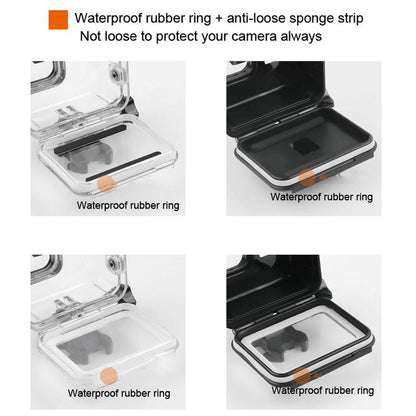 Waterproof Housing for Gopro Hero 6 / 5 with Touch Screen Back Cover - 45m