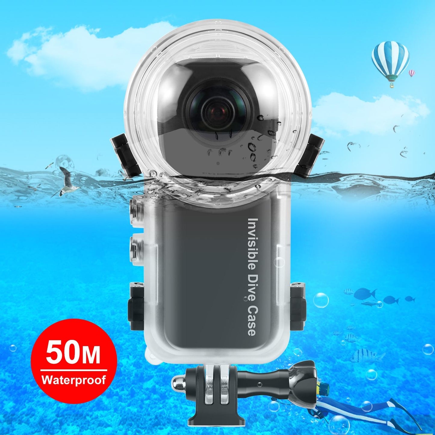 Waterproof Dive Case for Insta360 X3 - 50m Depth