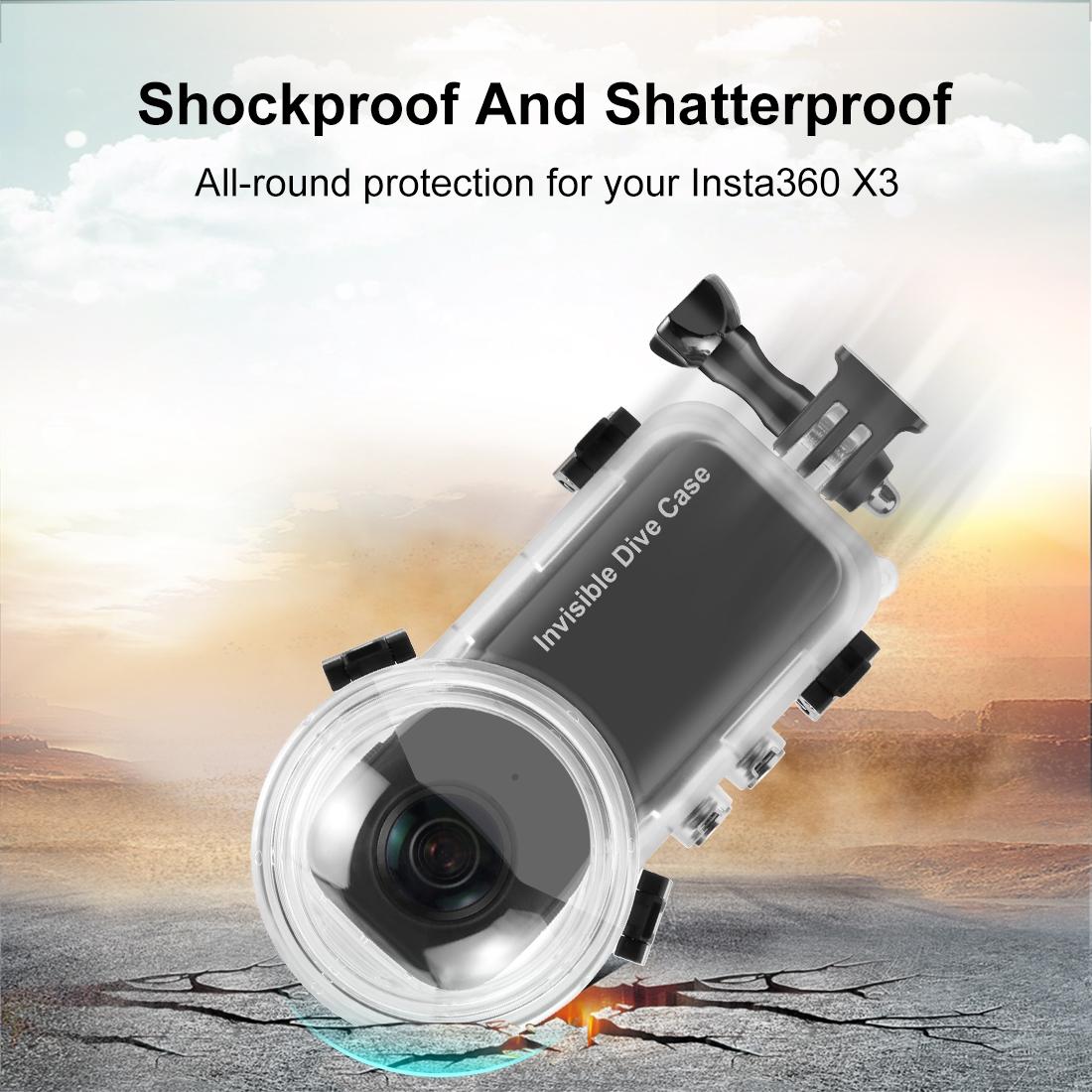 Waterproof Dive Case for Insta360 X3 - 50m Depth