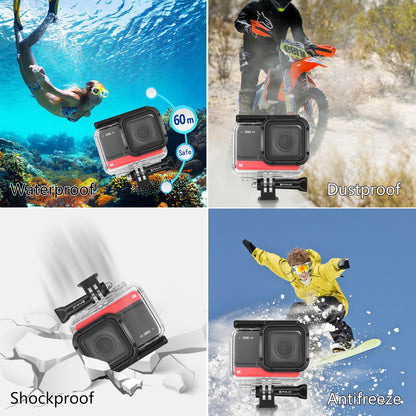 Waterproof 60m Diving Case for Insta360 one r 4k Camera