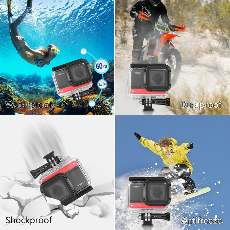 Waterproof 60m Diving Case for Insta360 one r 4k Camera