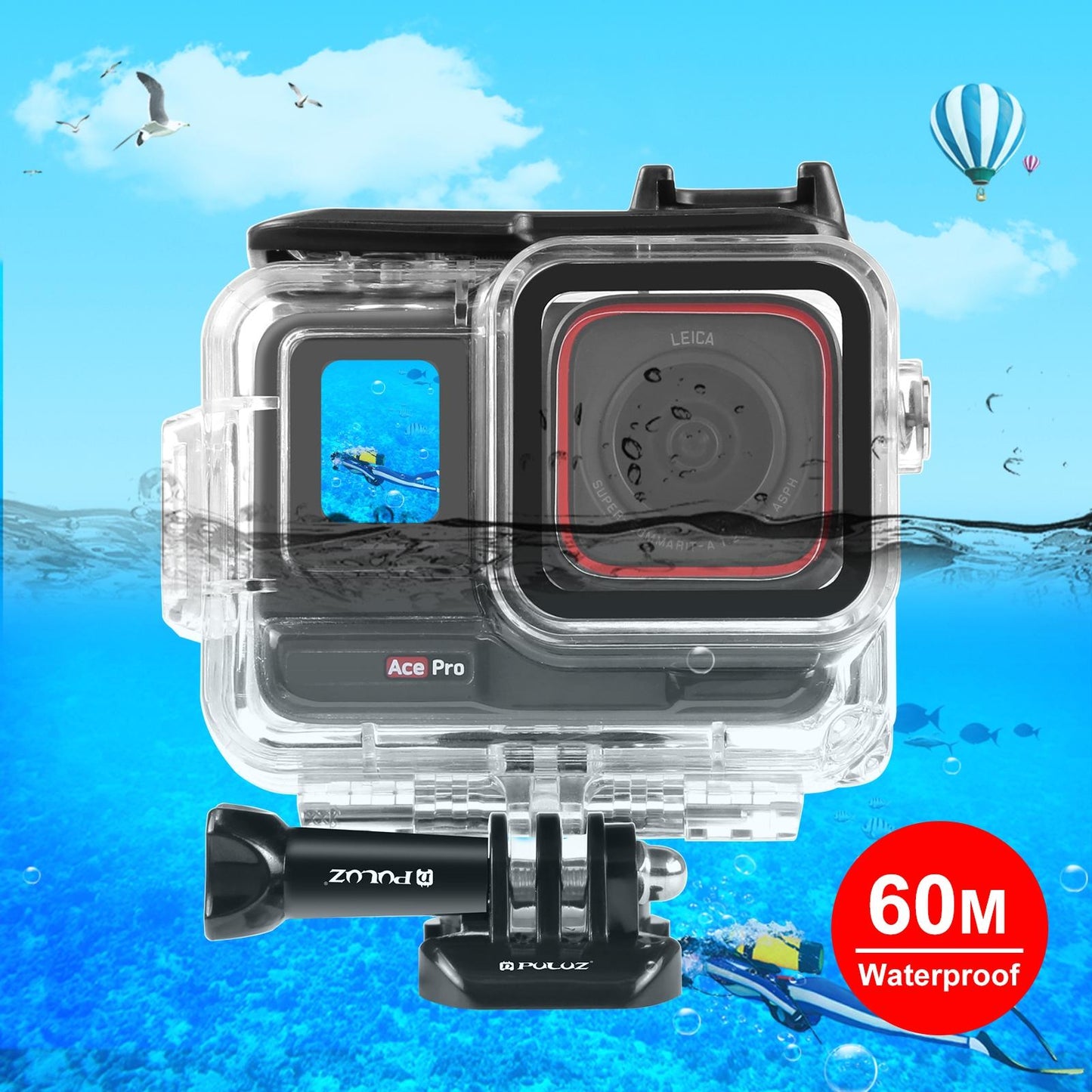 Insta360 Ace Pro Waterproof Housing with Base Adapter - 60m