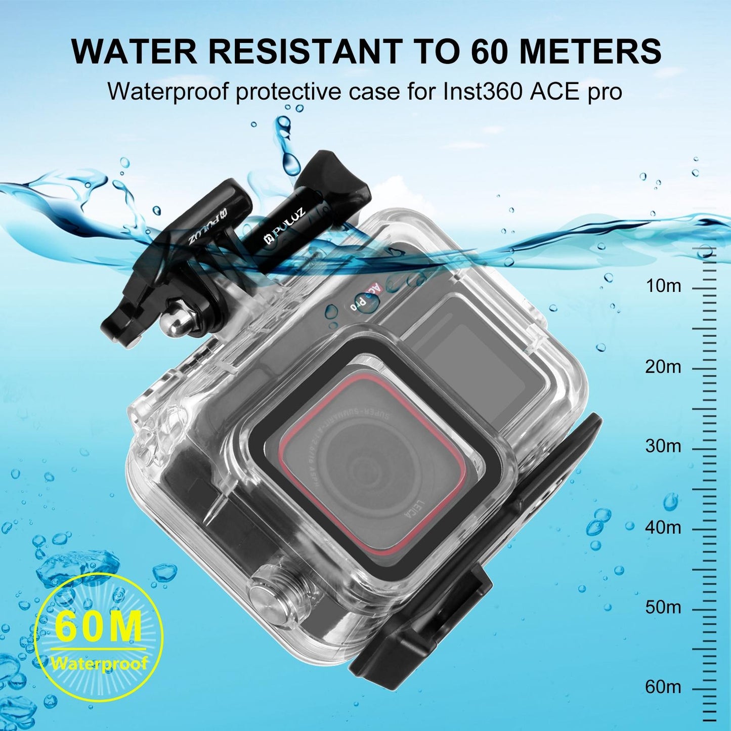 Insta360 Ace Pro Waterproof Housing with Base Adapter - 60m
