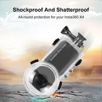 Waterproof Sealed for Insta360 X4 - 50m Depth