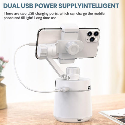 360 Degree Intelligent Tracking Tripod Head - White