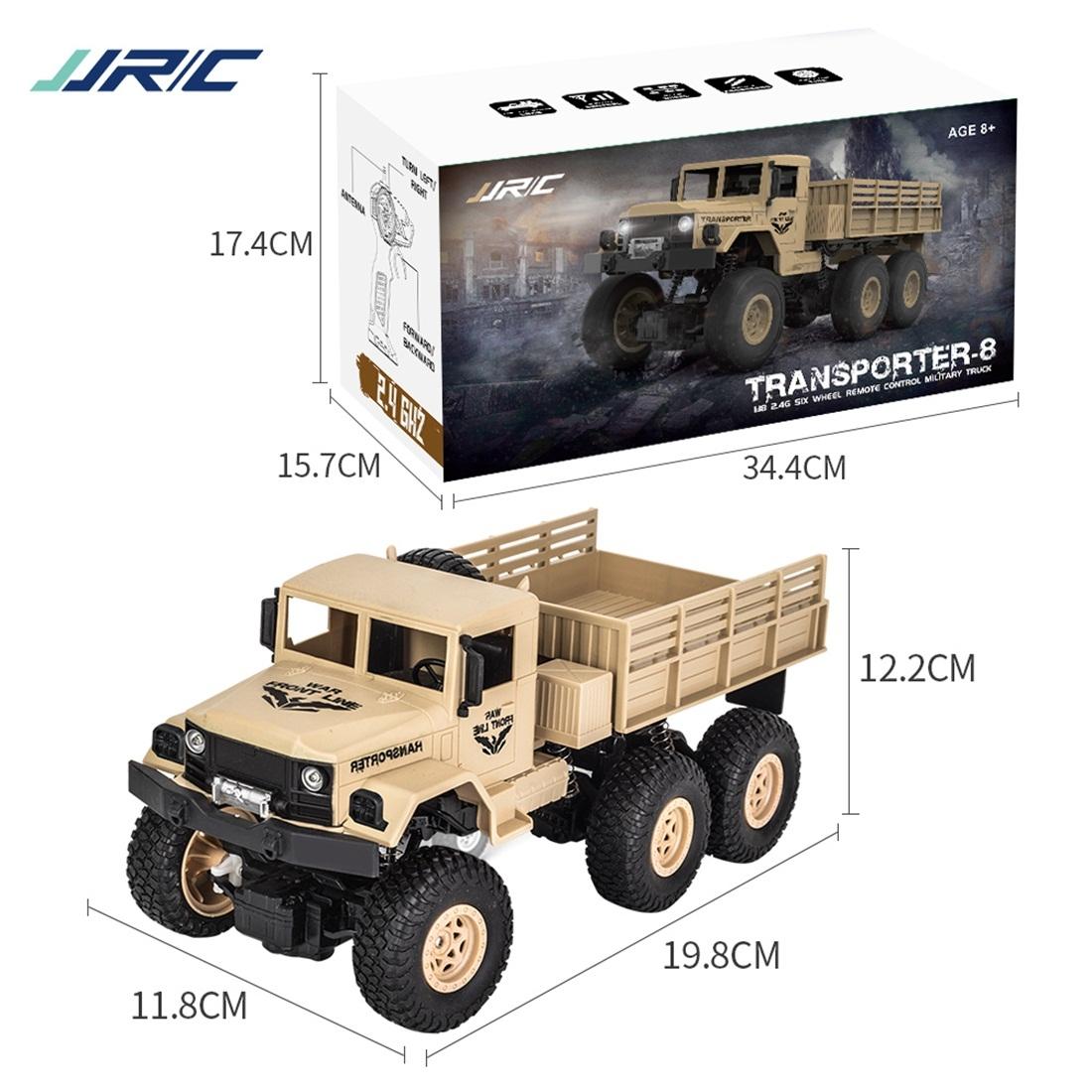 2.4ghz 4ch Rc Dongfeng 8 Six-wheeled Armor Truck Toy - Yellow