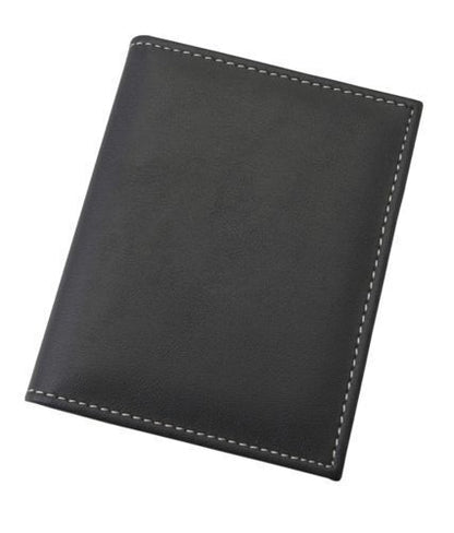 Mens Contrast Card Wallet Credit ID Holder Slim - Black