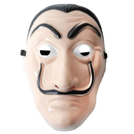 Money Heist Plastic Mask Costume TV Series Fancy Dress Cosplay