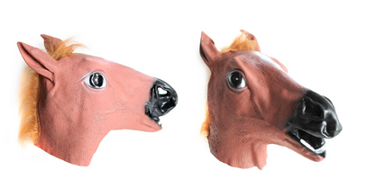 Horse Head Face Mask Halloween Latex Rubber Costume Party