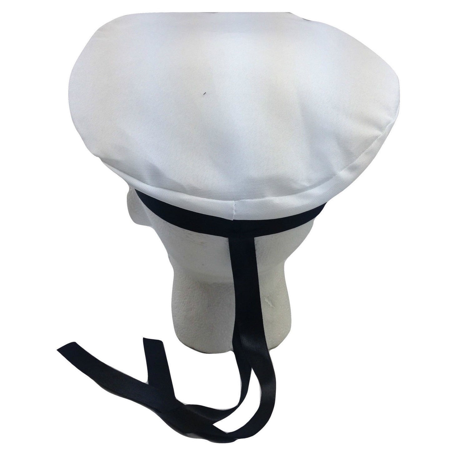 MARINE HAT Cap White BLACK Skipper Navy Sea Fancy Dress Sailor Costume Accessory