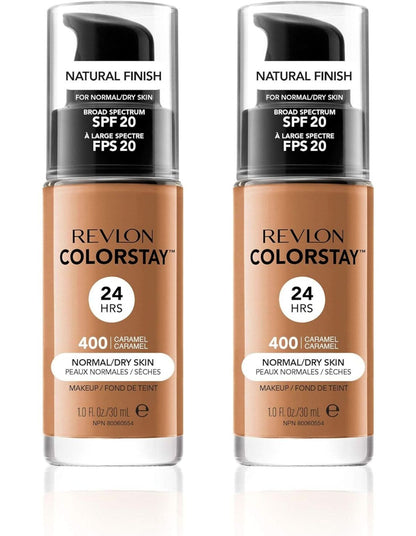 2x Revlon 30ml ColorStay Makeup for Normal/Dry Skin - Caramel 400