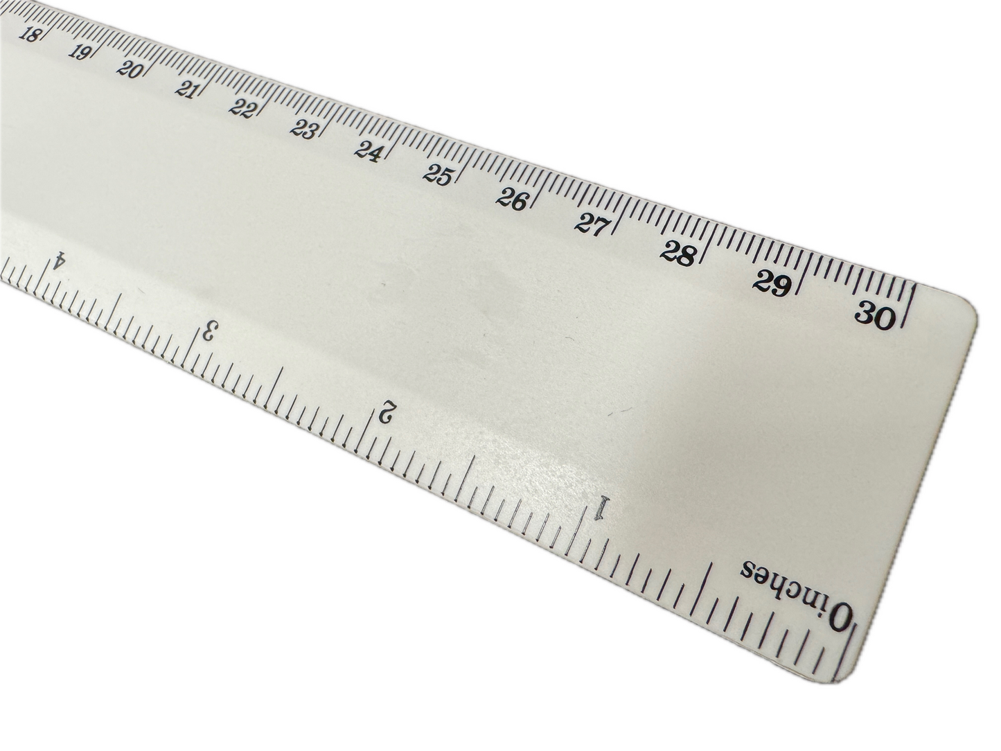 Bio Ruler 30cm Eco Friendly Biodegradable Corn Starch School Office - White