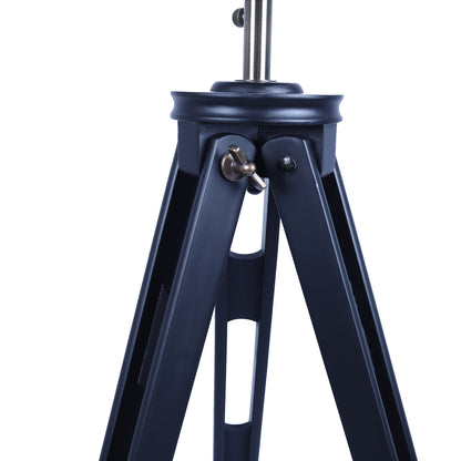 158cm Nautical Tripod Floor Lamp w Matte Black Lamp Head Searchlight Spot Light